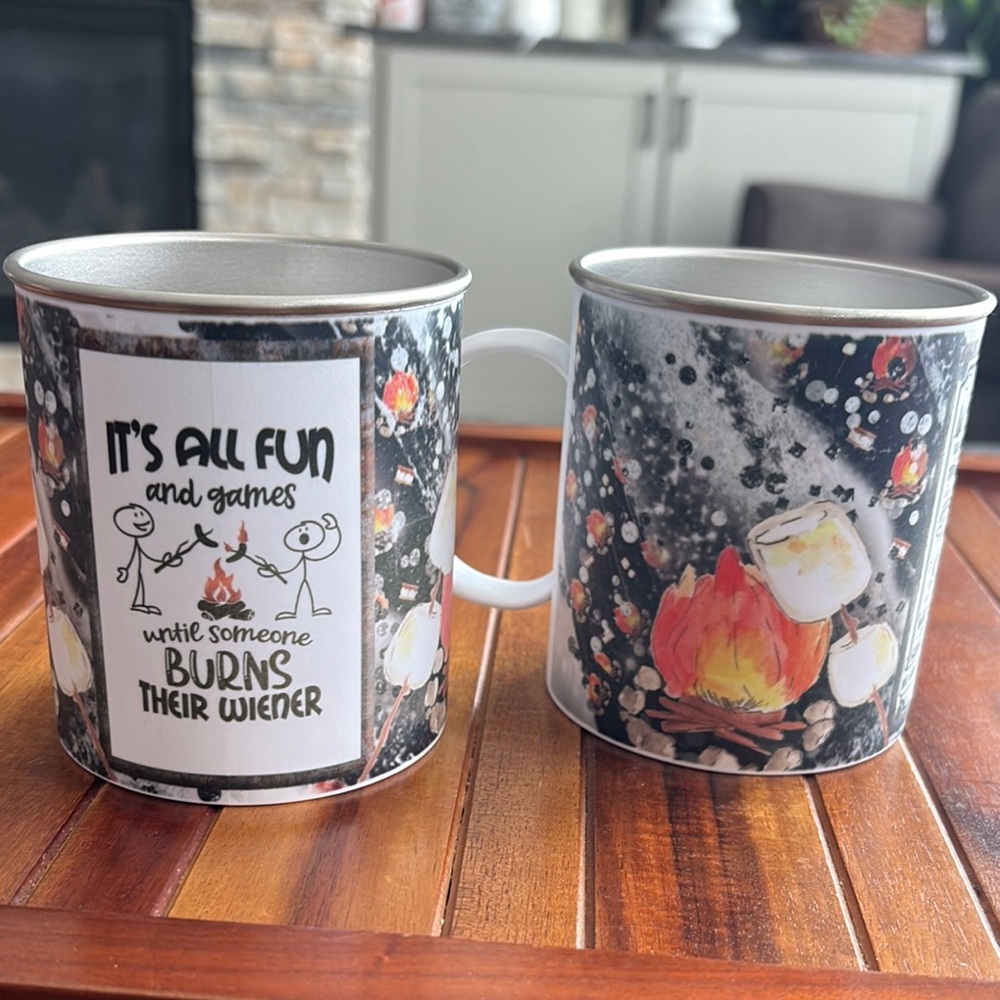 Pair of Metal Camping Mugs…It’s All Fun and Games